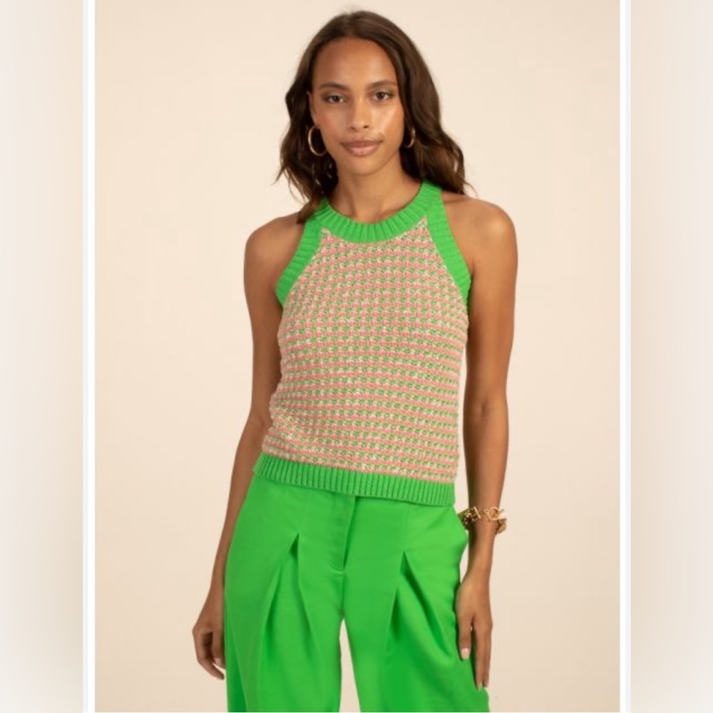 Trina Turk epicure cami multicolored knit tank